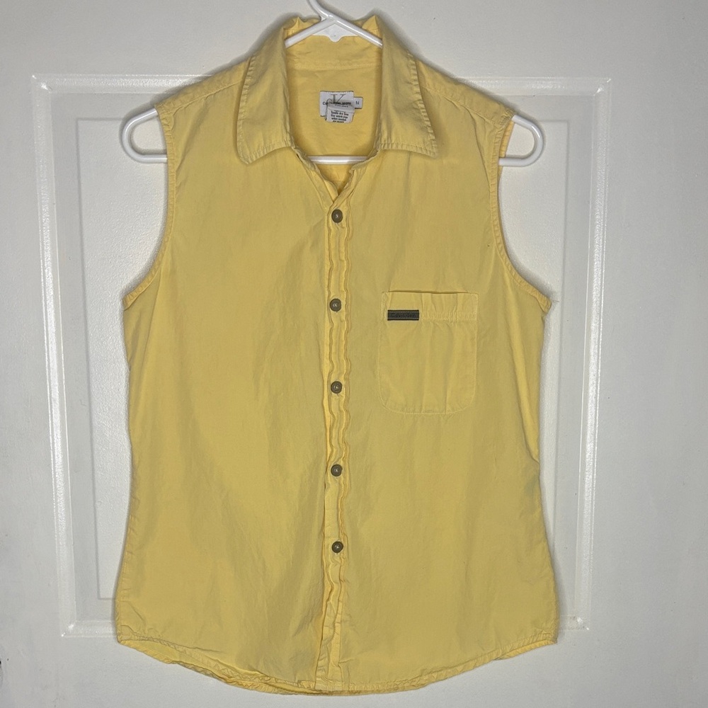 Calvin Klein Jeans 100% Cotton Sleeveless Shirt